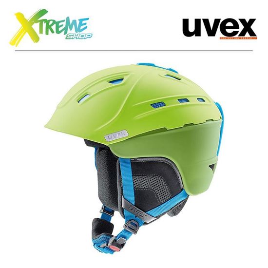 Kask UVEX P2US Green-Liteblue Mat