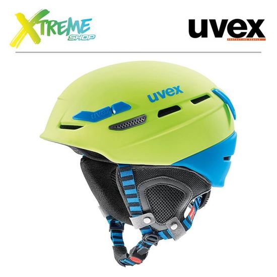 Kask UVEX P.8000 TOUR Lime-Blue Mat