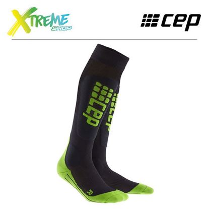 Skarpety kompresyjne CEP SKI ULTRALIGHT SOCKS MEN Black/Green