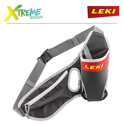 Pas biodrowy Leki DRINKBELT Anthracite/Red/Neonyellow