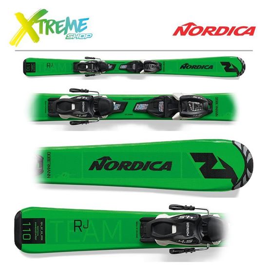 Narty Nordica TEAM J RACE FDT 2021 Green/Black + Wiązania JR 7.0 FDT