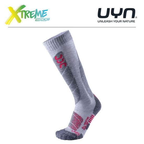 Skarpety UYN ALLMOUNTAIN LADY SOCKS Light Grey/Melange/Coral 1