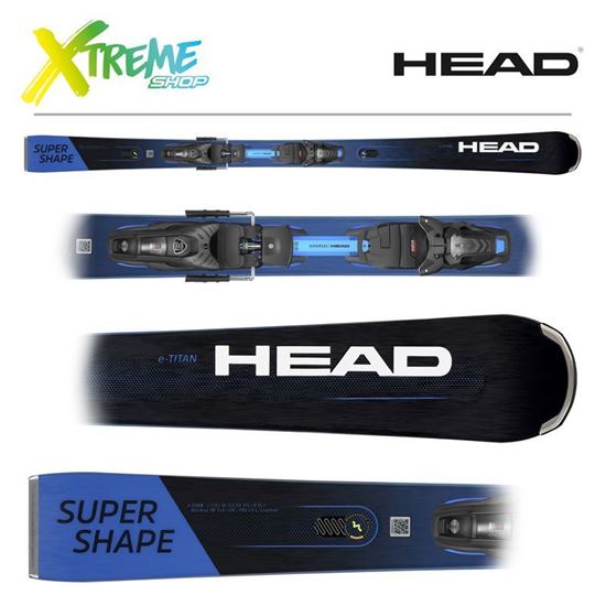Narty Head SUPERSHAPE E-TITAN 2023 + Wiązania Head PRD 12 GW