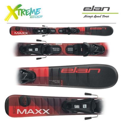 Narty Elan MAXX 2023 Black/Red + Wiązania EL 4.5