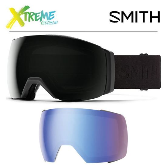 Gogle Smith I/O MAG XL Blackout - ChromaPop Sun Black + ChromaPop Storm Blue Sensor Mirror