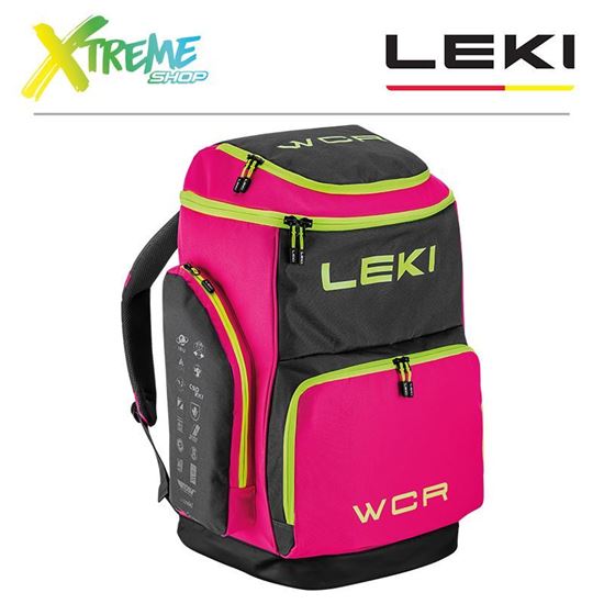 Plecak na buty i kask Leki SKI BOOTBAG WCR 85L Pink/Black