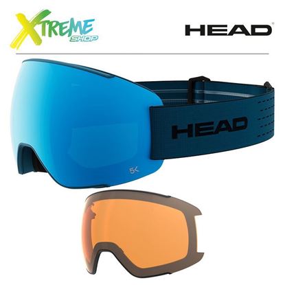 Gogle Head MAGNIFY 5K Blue/Petrol + Spare Lens 390864