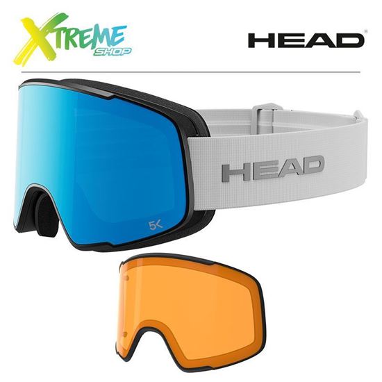 Gogle Head HORIZON 2.0 5K Blue/White + Spare Lens 391233