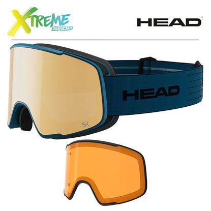 Gogle Head HORIZON 2.0 5K Gold/Petrol + Spare Lens 391243