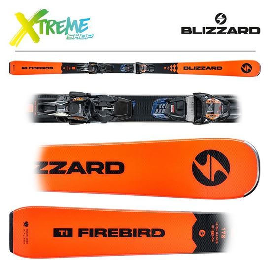 Narty Blizzard FIREBIRD TI 2025 Orange + Wiązania TP 11 Light