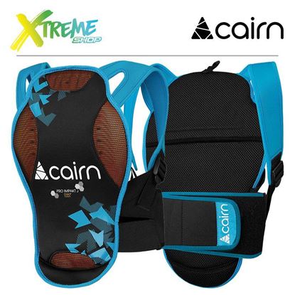 Ochraniacz pleców Cairn PRO IMPAKT D3O Junior Azure New Camo