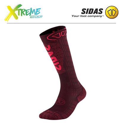 Skarpety Sidas SKI EXPERT SOCKS Burgundy 1