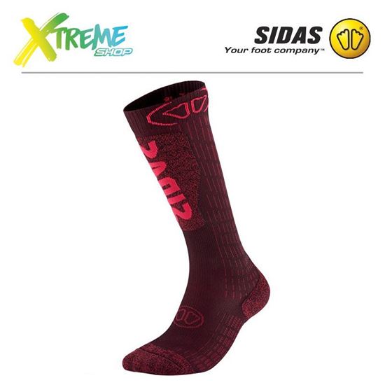 Skarpety Sidas SKI EXPERT SOCKS Burgundy 1