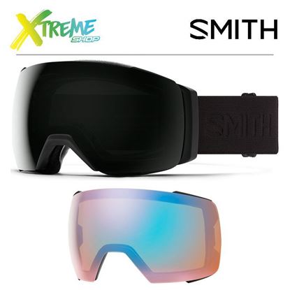 Gogle Smith I/O MAG XL Blackout - ChromaPop Sun Black + ChromaPop Storm Blue Sensor Mirror