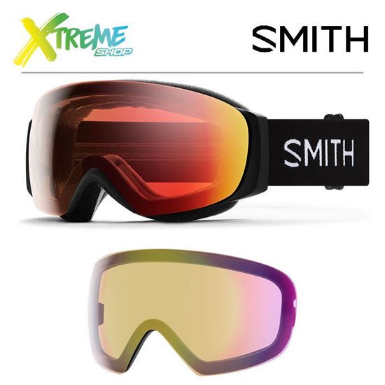 Gogle Smith I/O MAG S Black - ChromaPop Pro Photochromic Red Mirror + ChromaPop Storm Yellow Flash