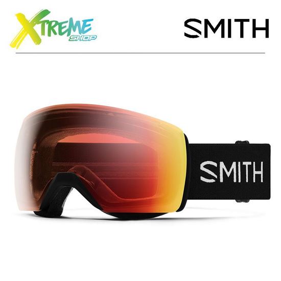 Gogle Smith SKYLINE XL Black - ChromaPop Photochromic Red Mirror