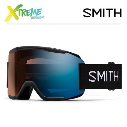 Gogle Smith SQUAD Black - ChromaPop Pro Photochromic Blue Mirror