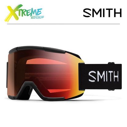 Gogle Smith SQUAD Black - ChromaPop Pro Photochromic Red Mirror