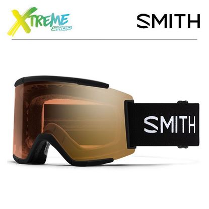 Gogle Smith SQUAD XL Black - ChromaPop Pro Photochromic Gold Mirror