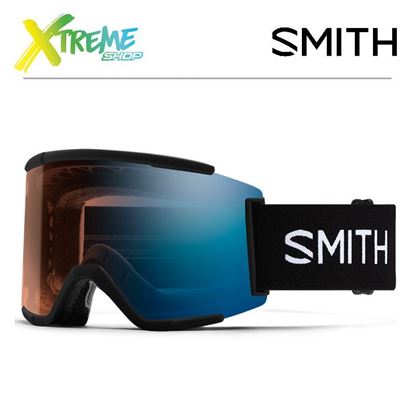 Gogle Smith SQUAD XL Black - ChromaPop Pro Photochromic Blue Mirror