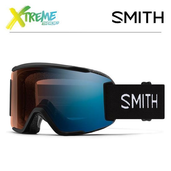 Gogle Smith SQUAD S Black - ChromaPop Pro Photochromic Blue Mirror