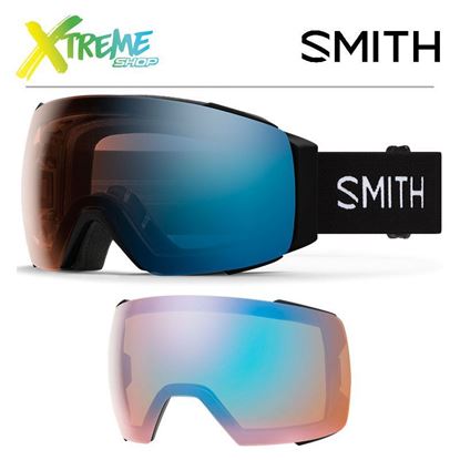 Gogle Smith I/O MAG Black - ChromaPop Pro Photochromic Blue Mirror + ChromaPop Storm Blue Sensor Mirror