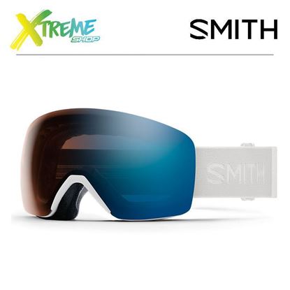 Gogle Smith SKYLINE White Vapor - ChromaPop Pro Photochromic Blue Mirror (S1-S3) M0068133F994L