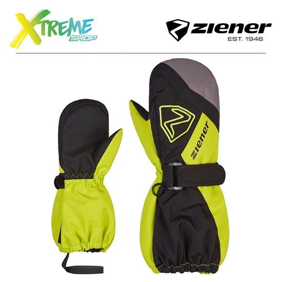 Rękawice narciarskie Ziener LAURUS AS® MITTEN Black/Lime