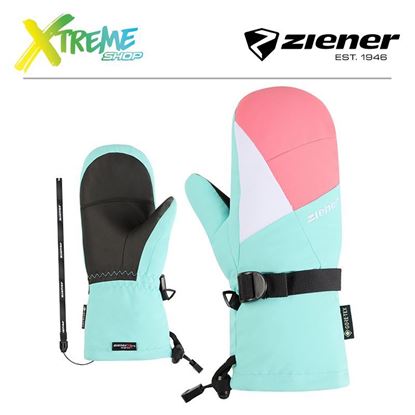 Rękawice narciarskie Ziener LANIC-Z GTX + GORE WARM MITTEN JUNIOR Strawberry Sorbet